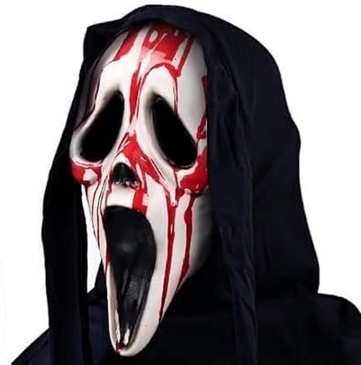 Creepy Ghostface Horror Mask voor Halloween, Verkleedfeest en Griezels, Perfect voor Kostuums en Decoratie