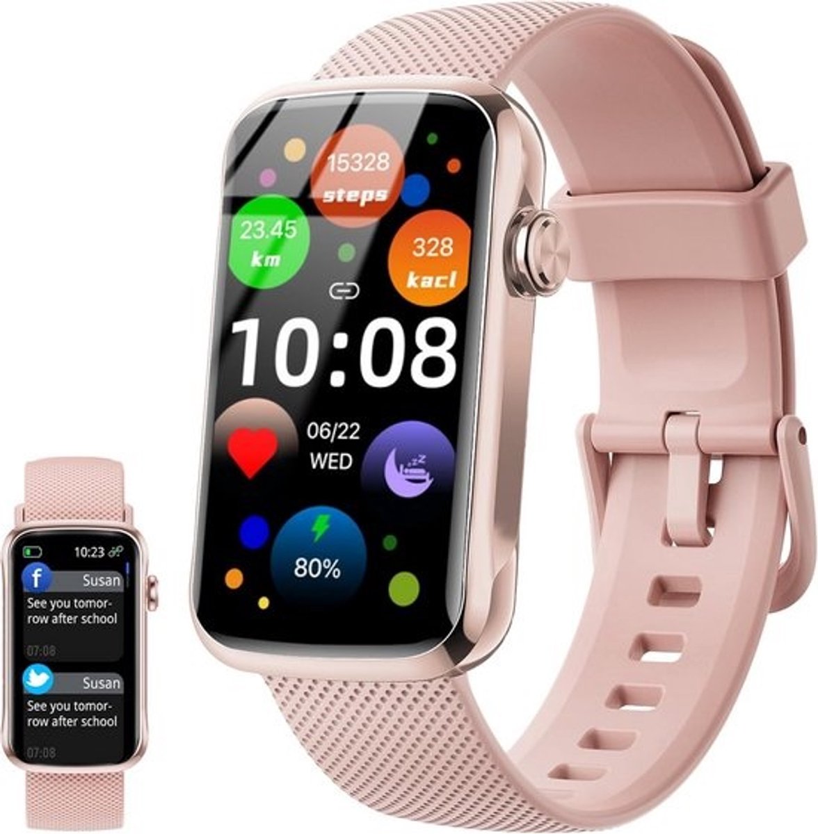 Smart Horloge met Hartslagmeter en Stappenteller
