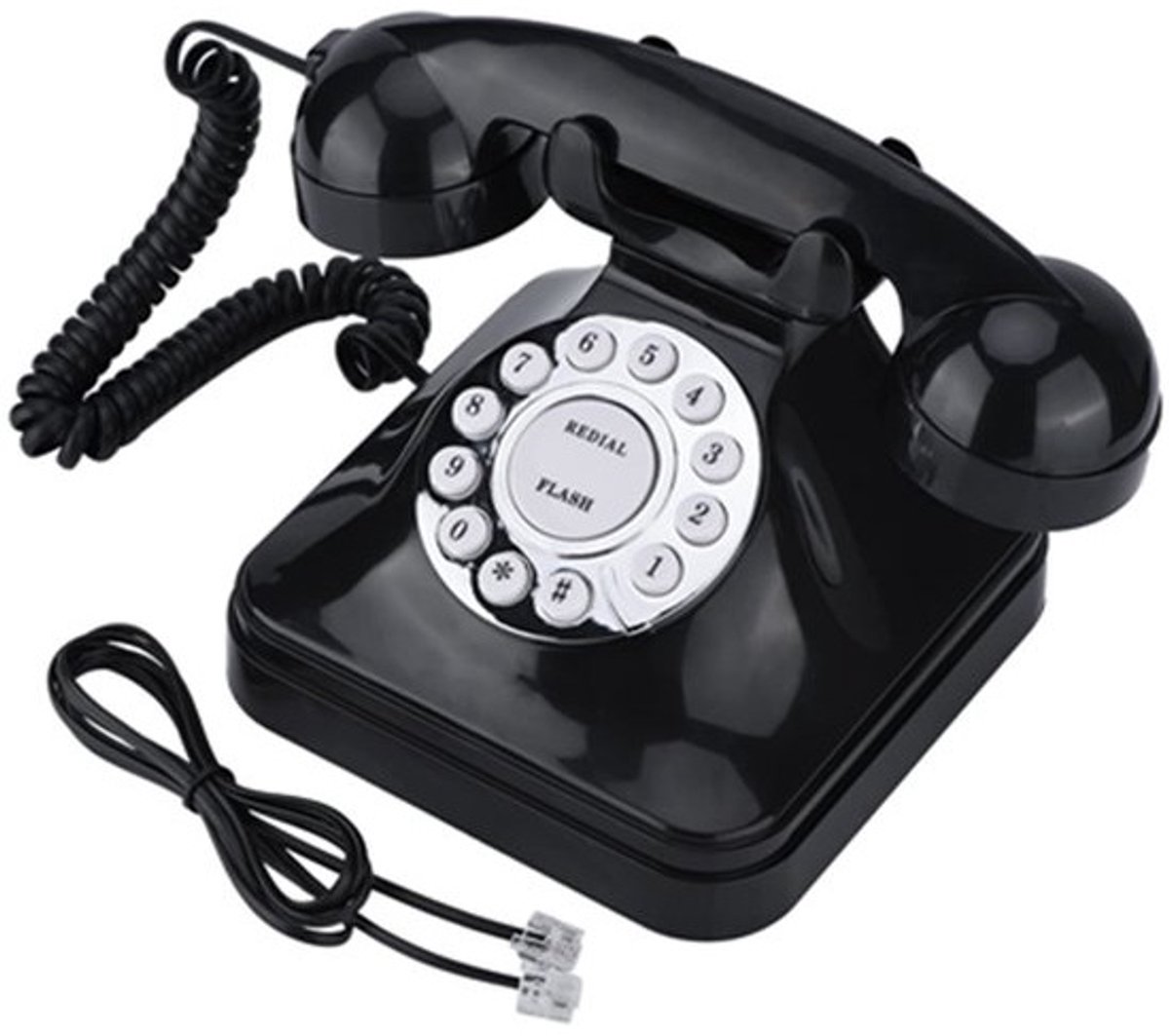 Dailygoods - Vintage telefoon - Retro corded desk phone - Unieke decoratie - Klassieke uitstraling - Ideaal voor thuis en kantoor - Vintage look - Gar
