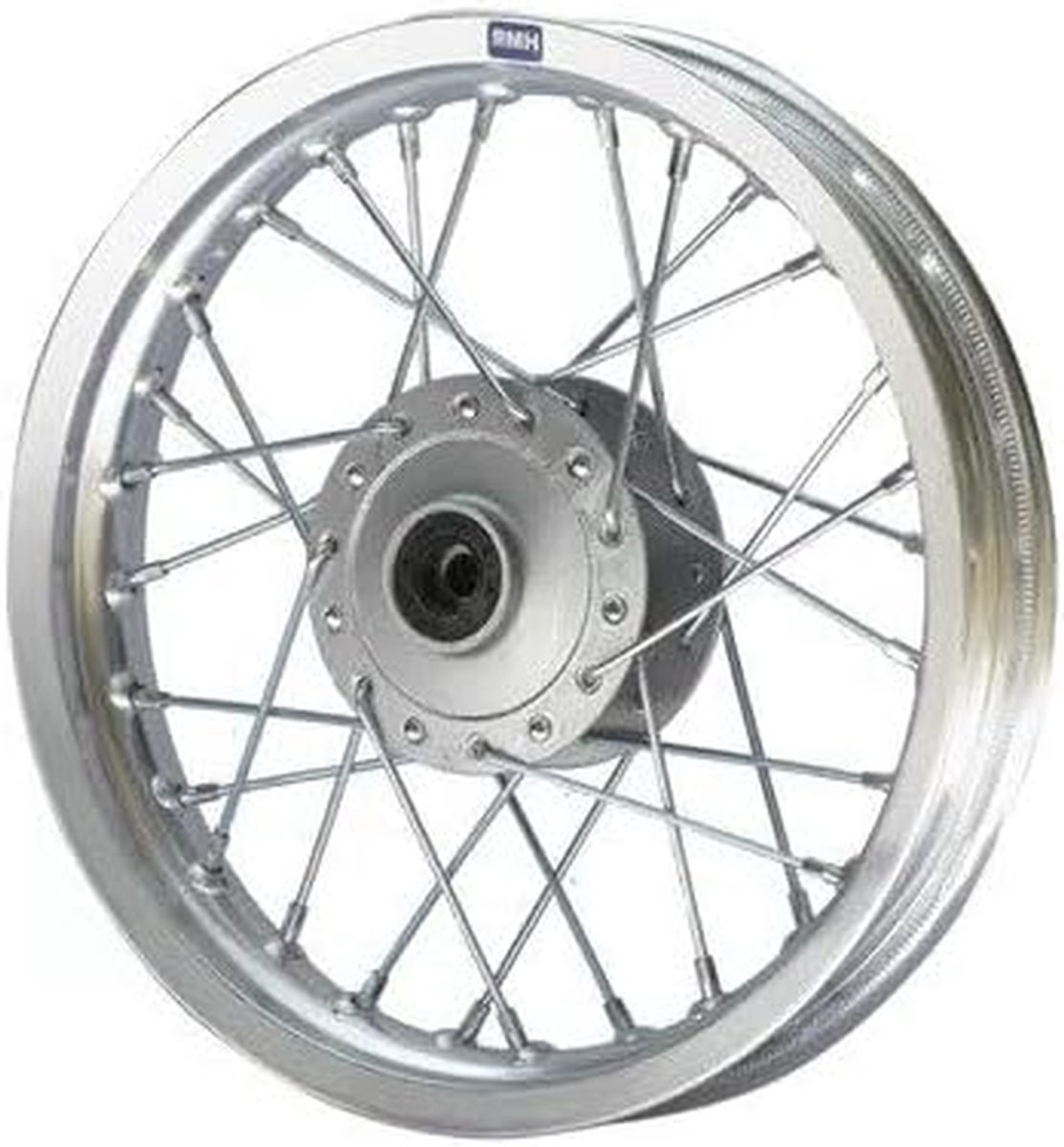 Aluminium Velg - Motorfiets Wiel - Off-road Rijden - Geanodiseerd Zilver - 12 Inch - Zilver