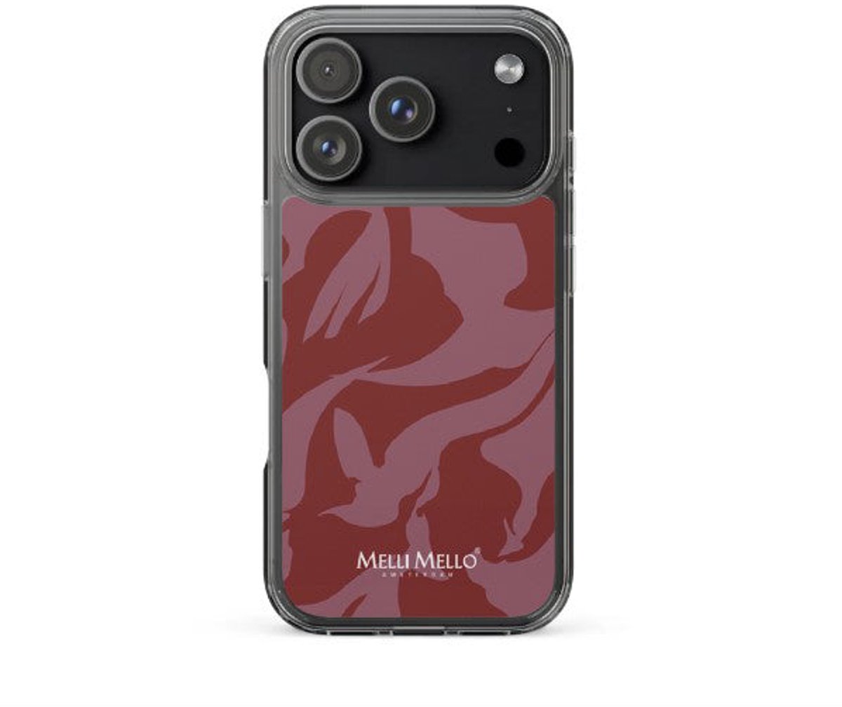 Melli Mello Telefoonhoesje Crimson Wave (Soft case) - Apple iPhone 17 Pro