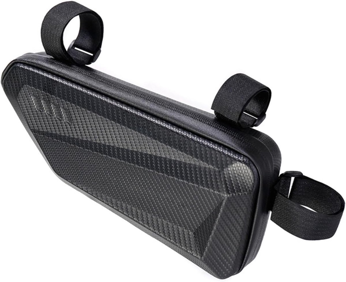 Fietstas - Zwart - 270 x 125 x 60 mm - Waterdichte Driehoekige Tas van EVA - Voor Fietsen en Motorfietsen