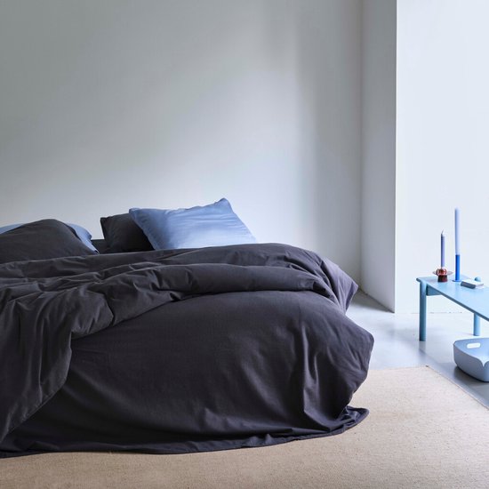 Cinderella Morning Dekbedovertrek - Tweepersoons - Flanel - Lits-jumeaux - 240x200/220 cm - Antraciet + 2 kussenslopen 60x70 van Cinderella — afbeelding 4