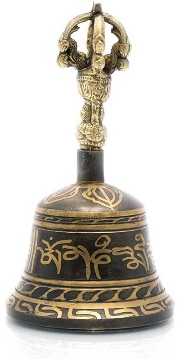 Tibetaanse Meditatie Handbel Antiek Zwart 12,7 cm