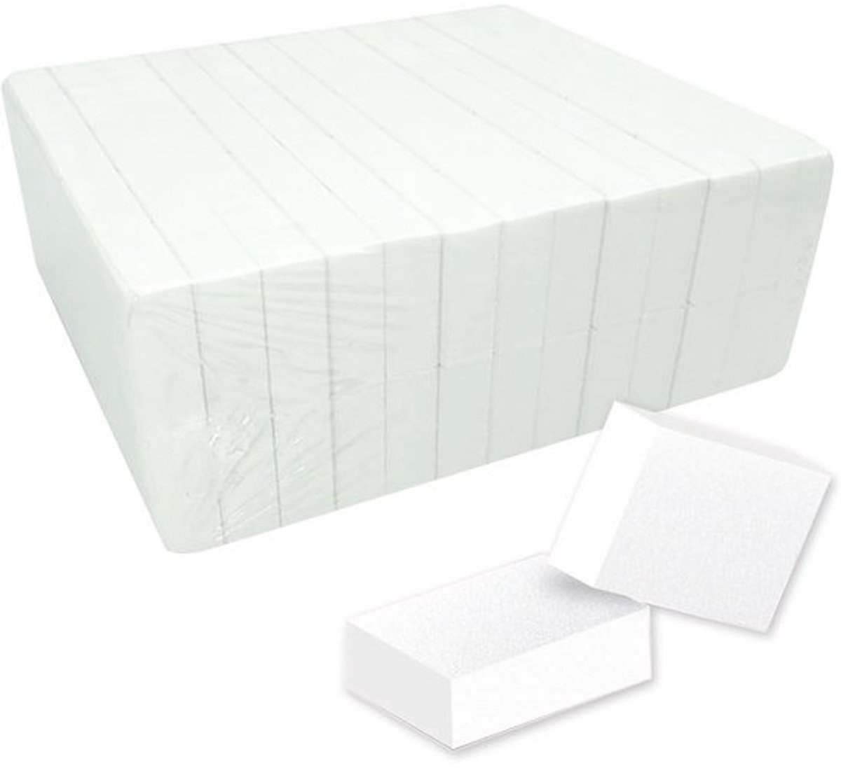 Nagelbuffer Mini Blok - Nagelvijl Set - Nagels Polijsten - Premium Kwaliteit - 130 Stuks - Wit