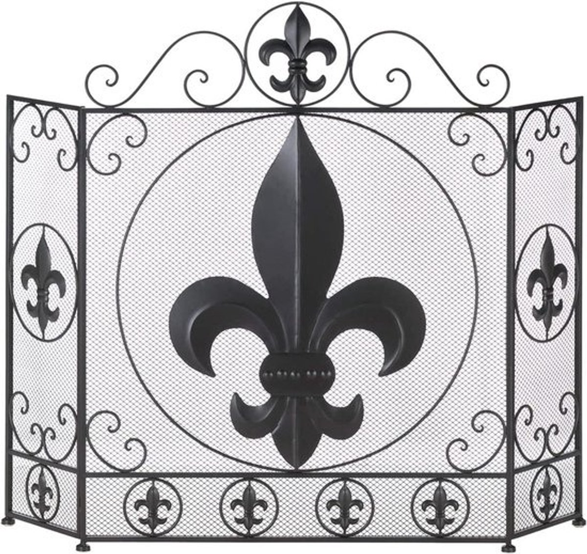 Franse Flair Haardscherm - Zwart - Wasbaar