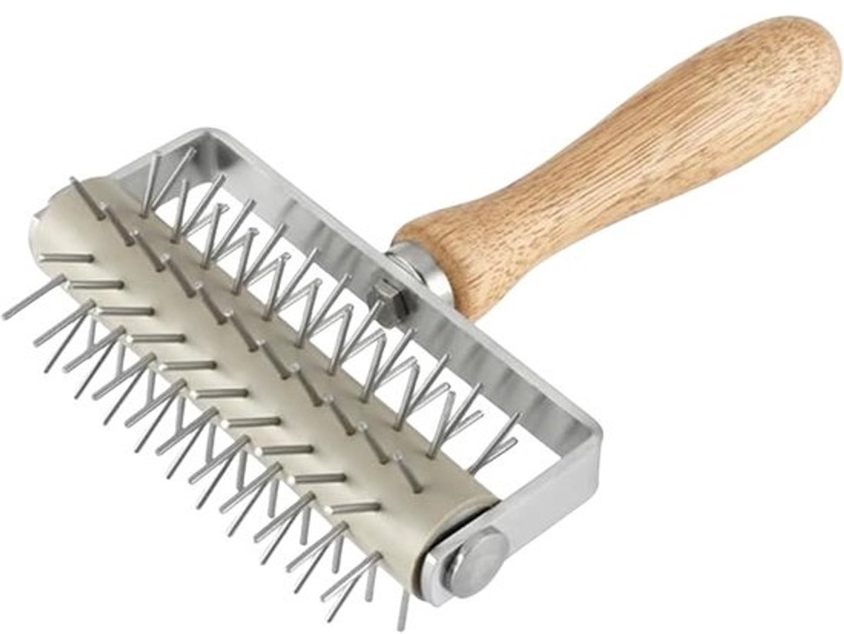 Rolsnel voor het Prikken van Deeg voor Pizza Taart en Gebak Roestvrij Staal