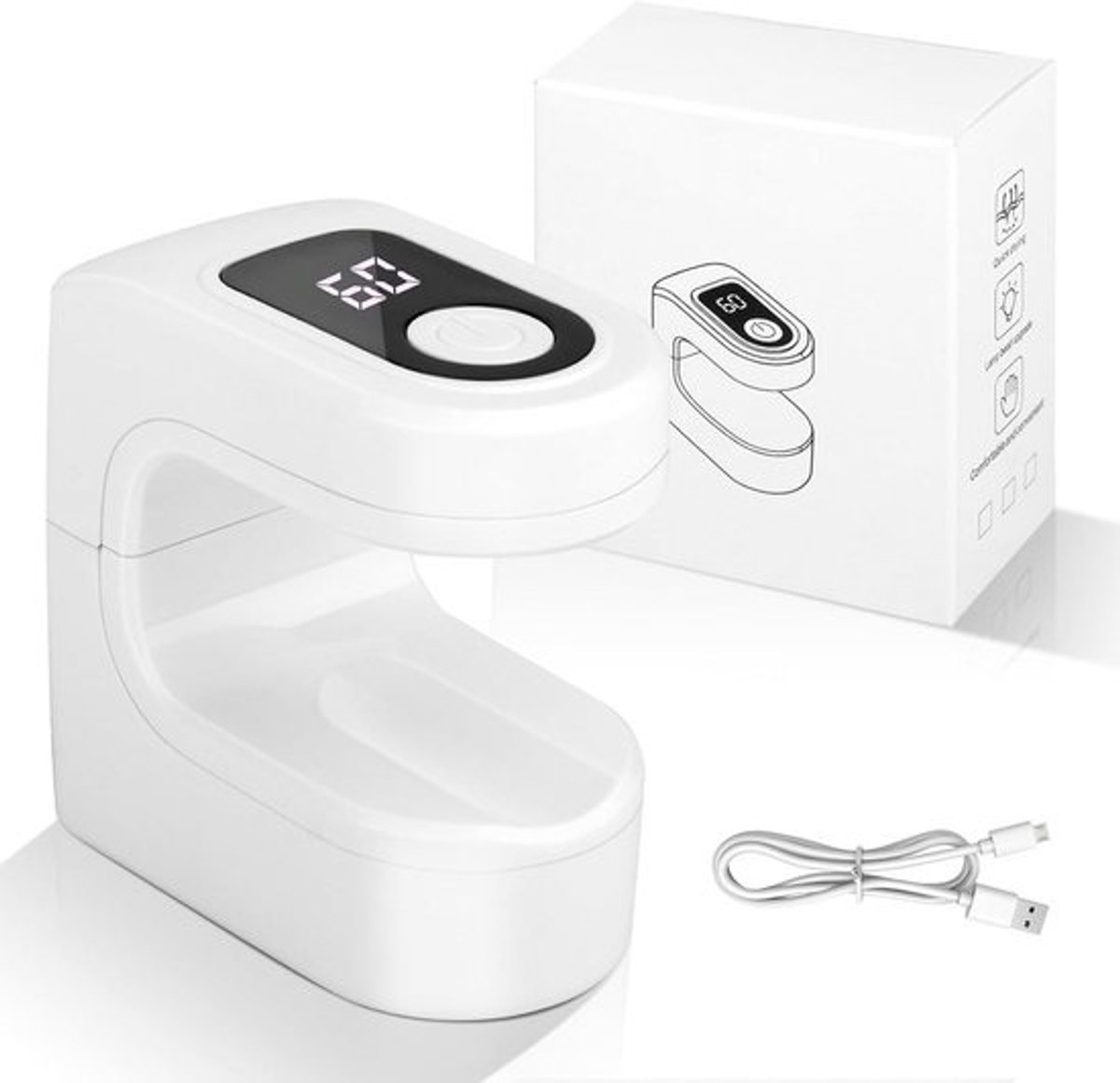 Mini UV Nagellamp - Draagbare LED Gel Nageldroger USB Oplaadbaar