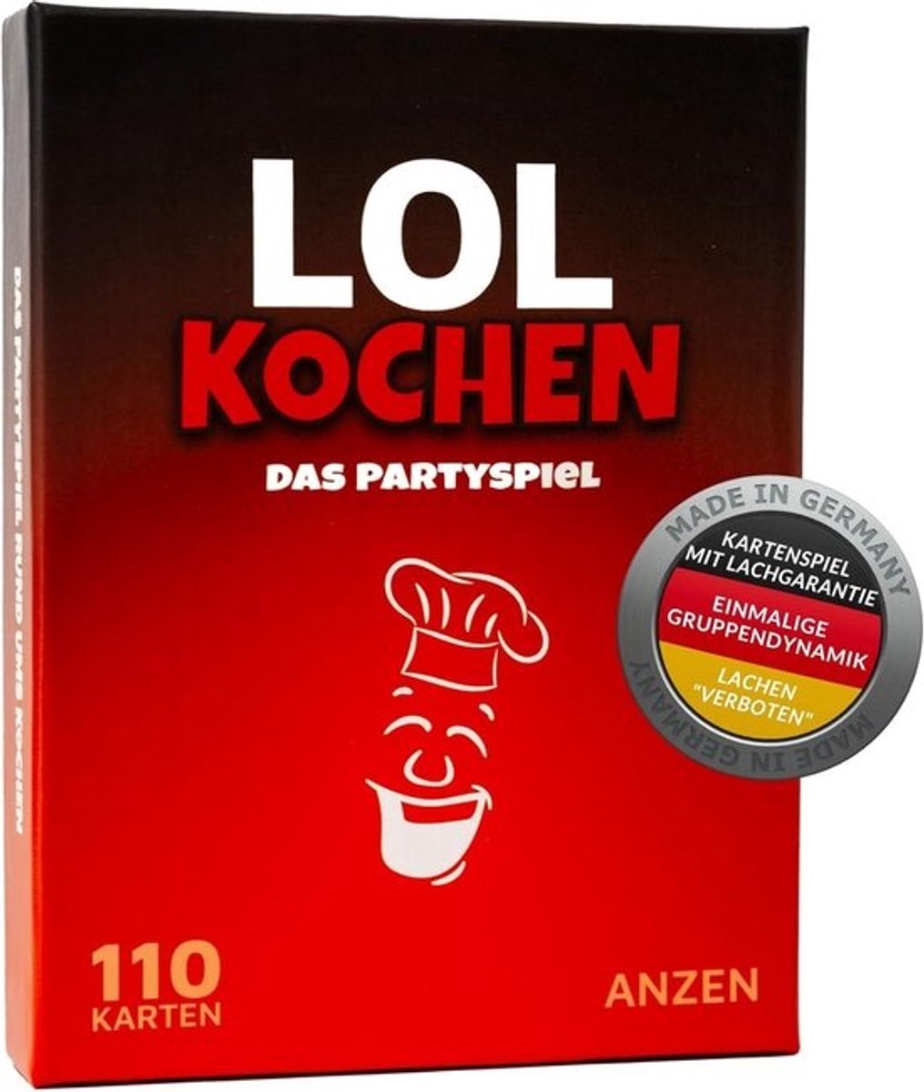 Lol Koken Partyspel: Het Hilarische Drinkspel met 110 Kaarten voor Feestjes en Cadeau