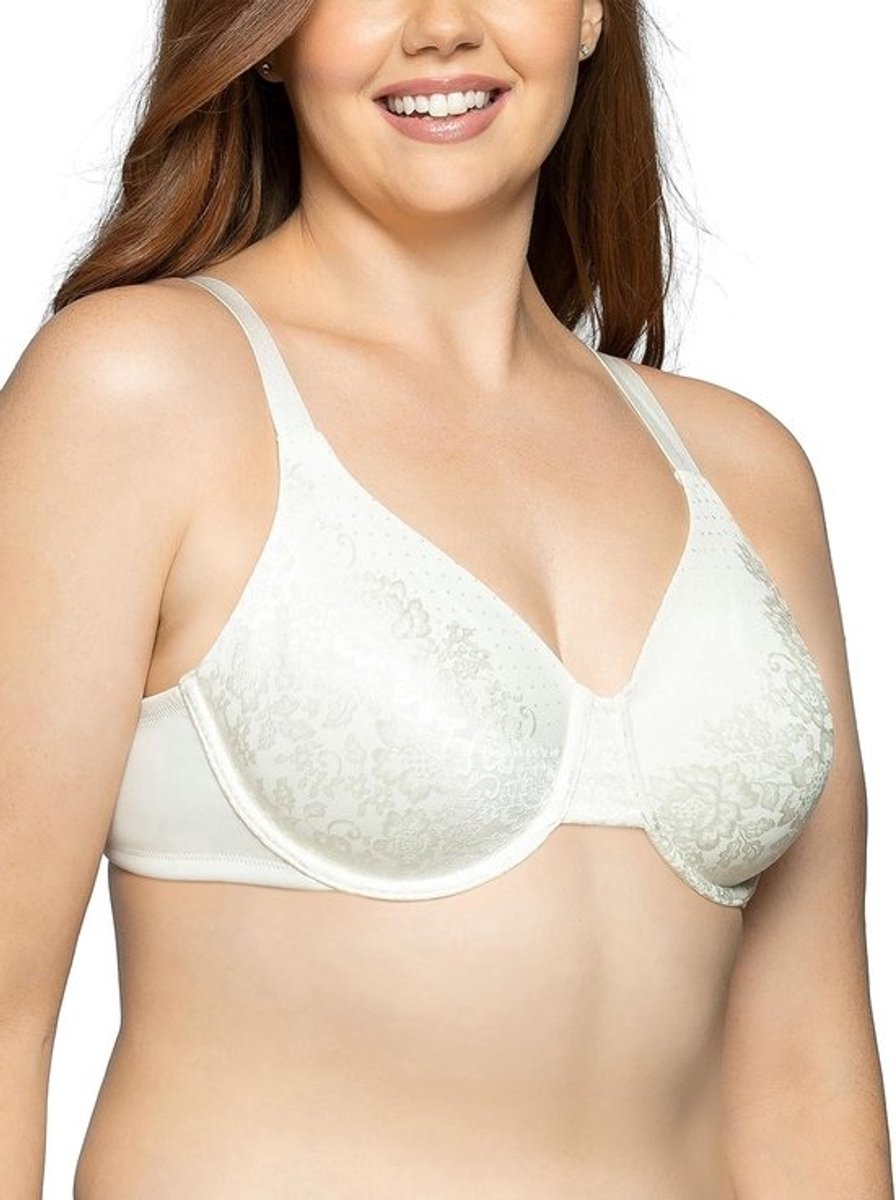 Minimizer Beugel BH met Gladde Achterkant voor Volle Buste tot H Cup - Wit Kant