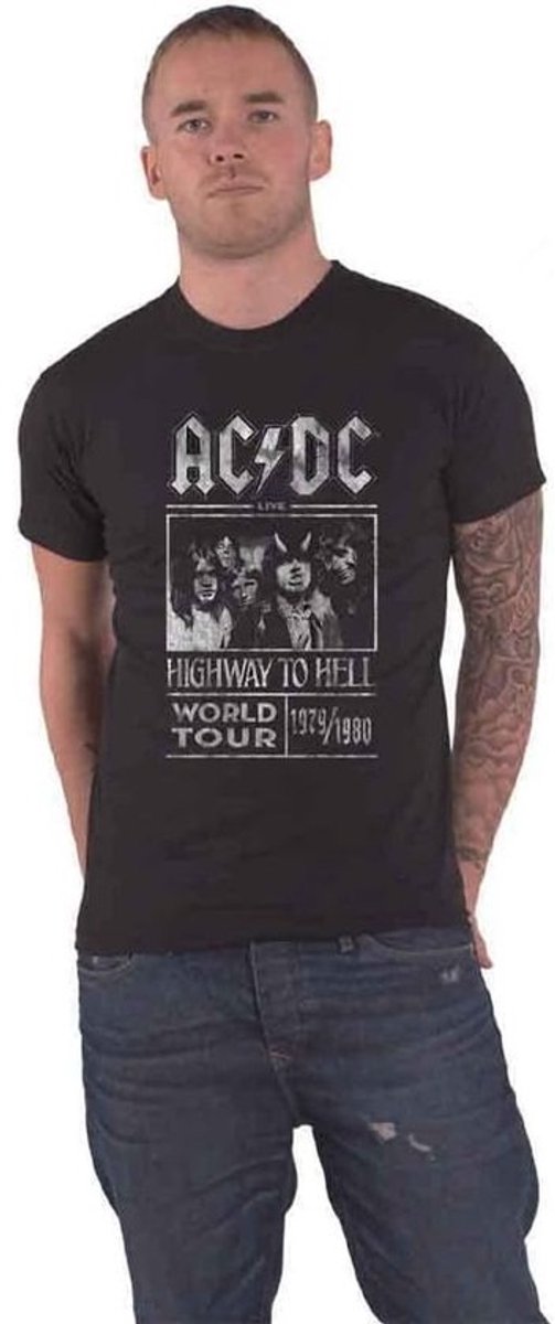 Heren T-shirt - Bandshirt Concertshirt - Casual Kleding - Officieel Gelicentieerd - S Tot XXL - Zwart