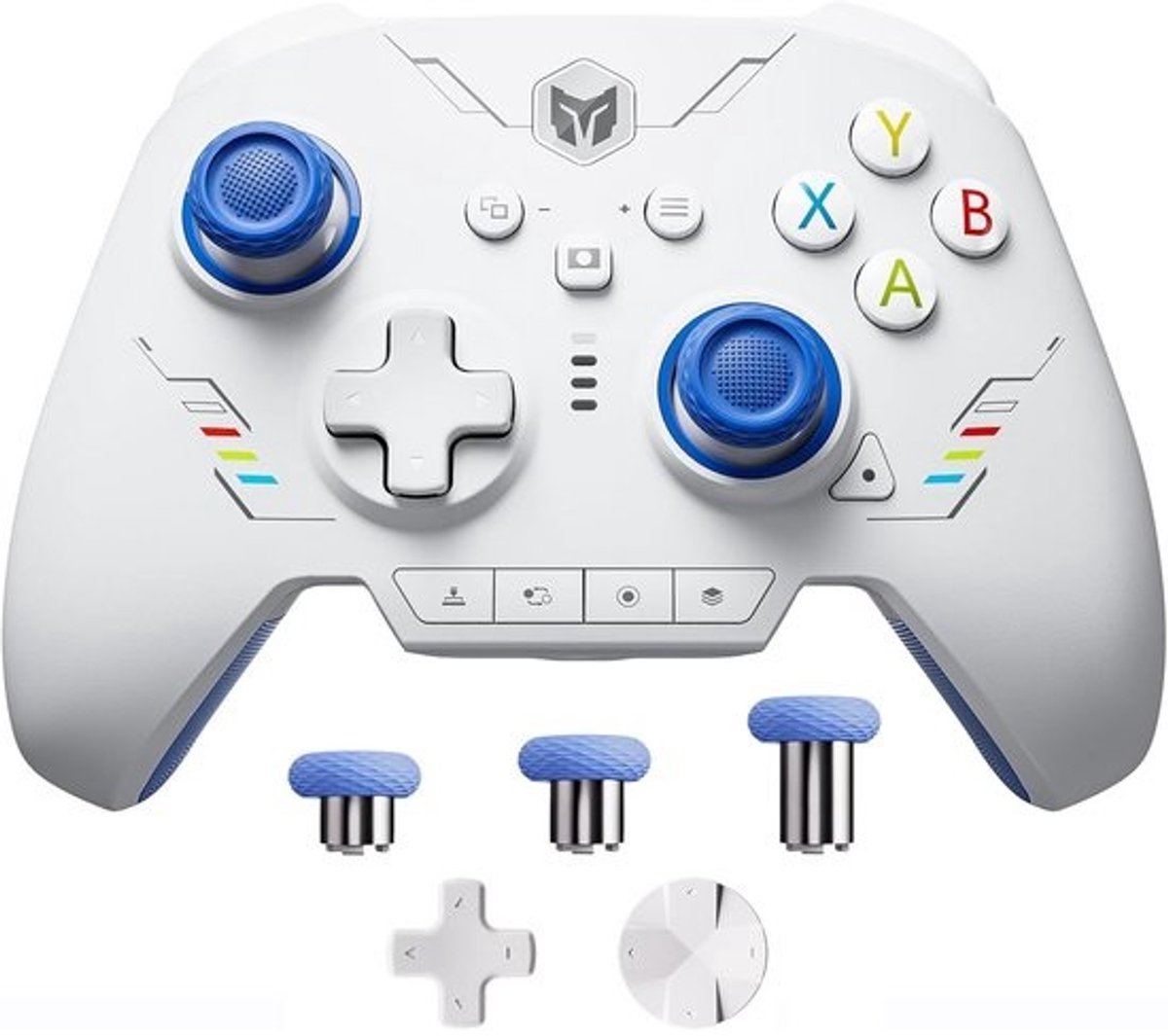 Draadloze Controller met Motion Control en Hall Effect Triggers voor Switch, PC, Android en iOS