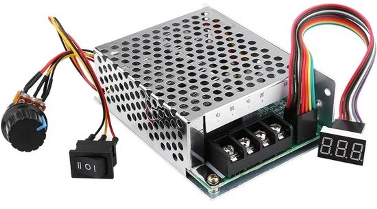 Motor Snelheidsregelaar - PWM Regulator - Geborstelde Motoren - Omkeerbaar Instelbaar - 10V-55V 60A