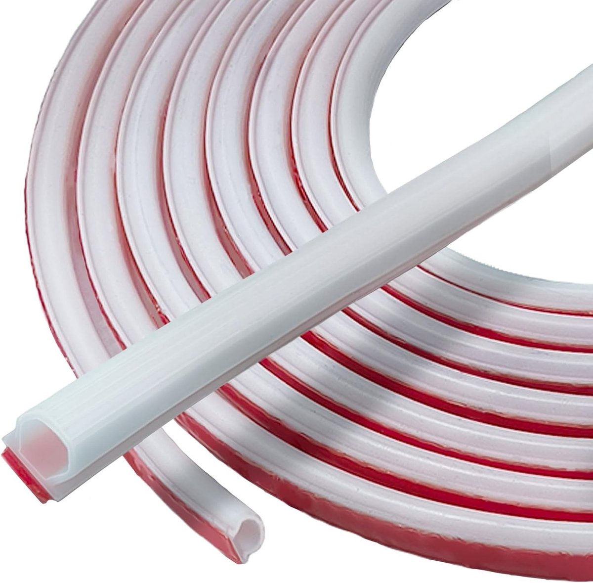 Flexibele Waterdichte Deurrubber Sealing Tape 10mm x 6mm voor Deuren en Raamkozijnen - 6 Meter Lang, Zelfklevend en Duurzaam