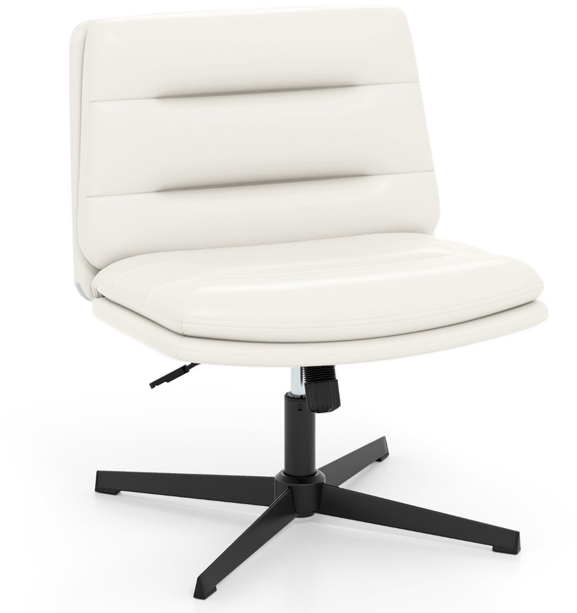 SureDeal® - Bureaustoel - Schneidersitzstoel - Dikke Bekleding Hoogte - 72x72x78 cm - Wit