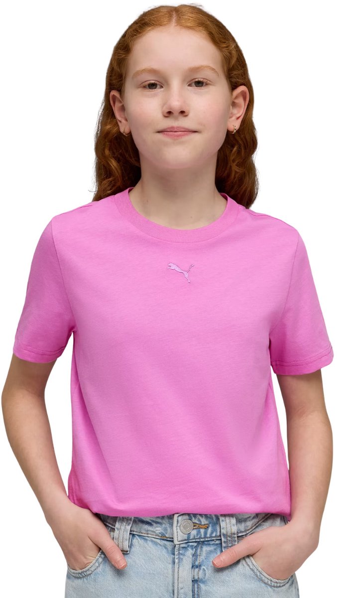 Puma Ess gecentreerd kattenlogo T-shirt voor kinderen Multicolor
