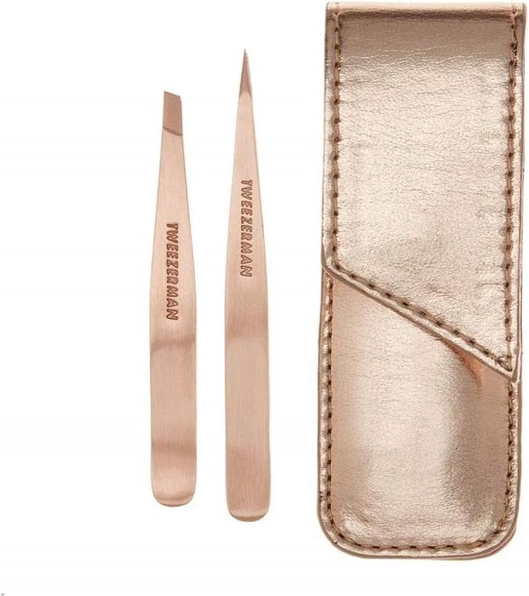 Kleine Roze Gouden Tweezer Set - Perfect voor Reizen
