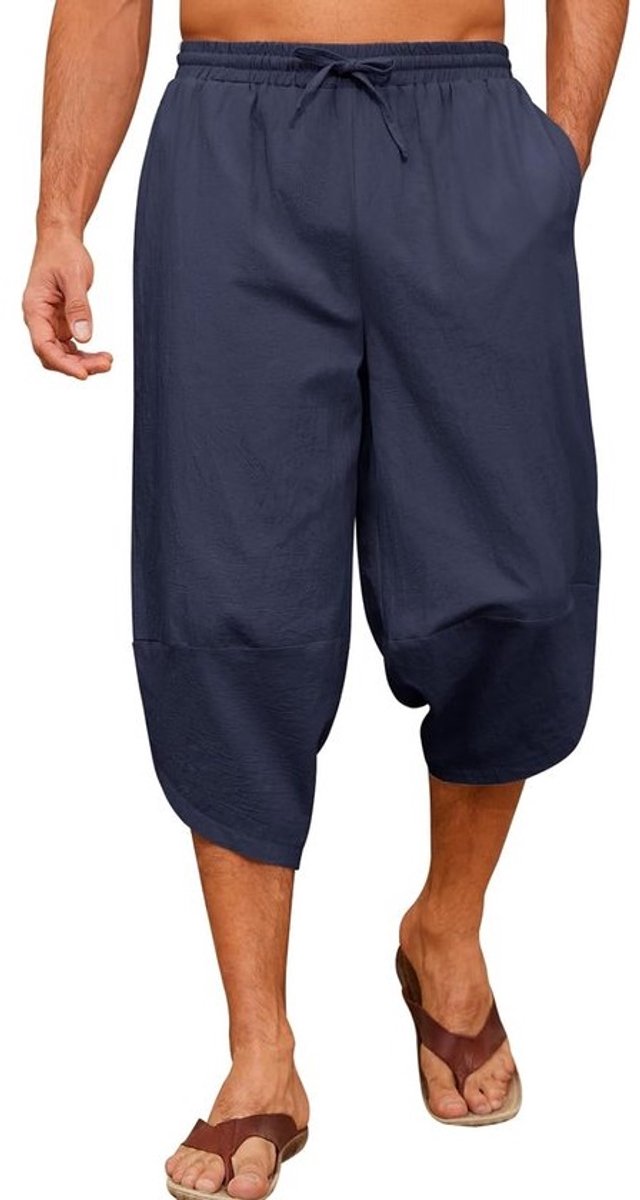 Lichte Zomer 3/4 Broek voor Heren - Losse Pasvorm en Comfortabel