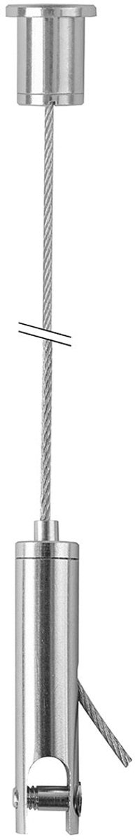 STAS ophangset (5stuks -200cm) met paneelhanger (6mm) en plafondbevestiging