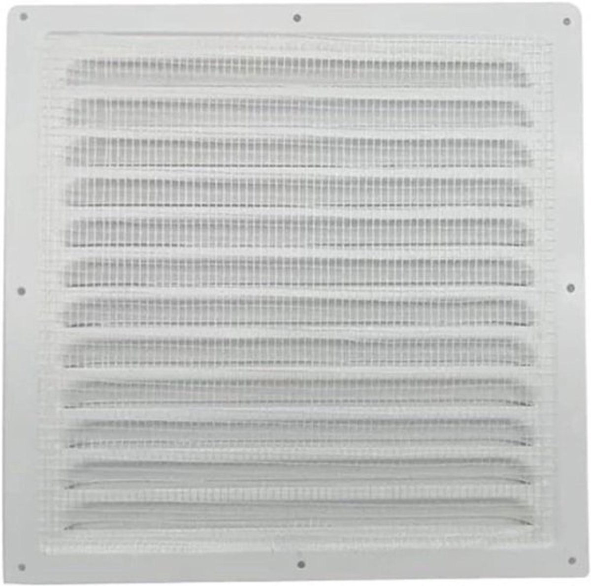Ventilatie rooster - Luchtuitlaat rooster - Ventilatie afdekken - Aluminium materiaal - 250x250mm - Wit