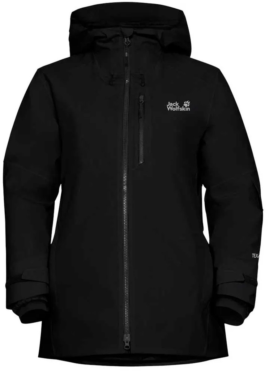 Jack Wolfskin Flowline 3in1 Afneembare Jas Zwart S Vrouw