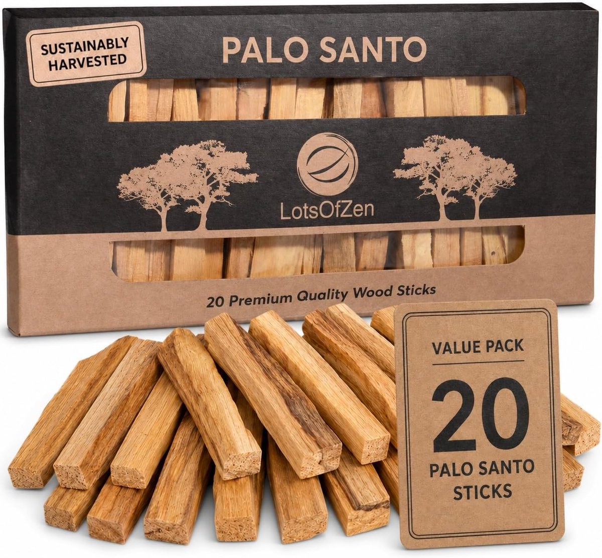 SnelShoppen - Palo Santo Sticks 100% Natuurlijk - Authentieke Smudge Sticks uit Peru - Grote Verpakking van 160g - Spirituele Reiniging en Bescherming