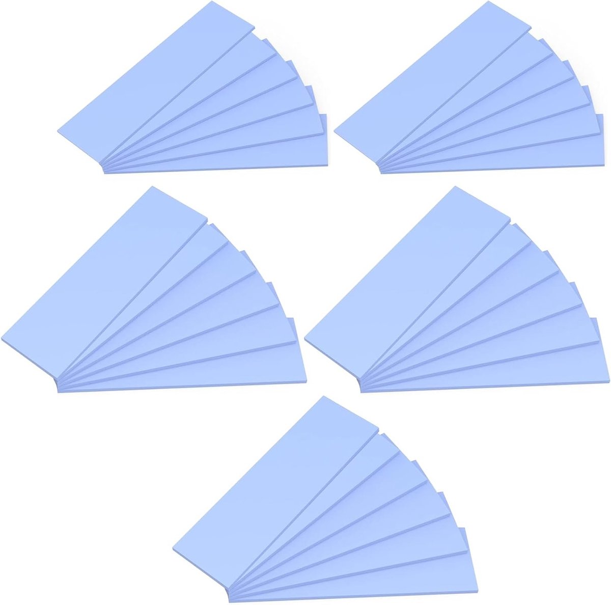 Warmtegeleidende Pads - Siliconen Koelpads - Componenten Koelen - Veelzijdig In Dikte - 30 Stuks 67x20mm - Blauw