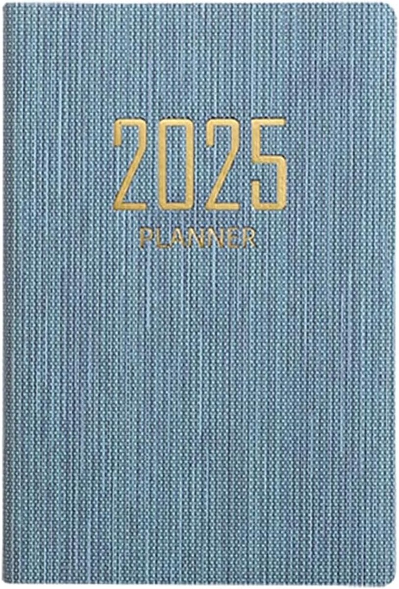 SnelShoppen - Pocket Journal A6 Weekplanner Agenda 2025 - Compact Slim Organizer voor Werk, Academisch, Notities, Planning, Klein en Handzaam