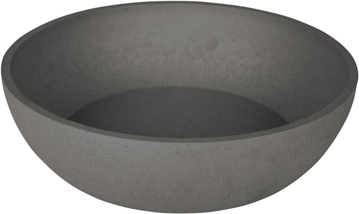 SnelShoppen - Grote Hondenvoerbak van Bamboe - Grijs - Modern Design - Geschikt voor Voer & Water - Vaatwasserbestendig - Antislip Bodem - Voor Kleine