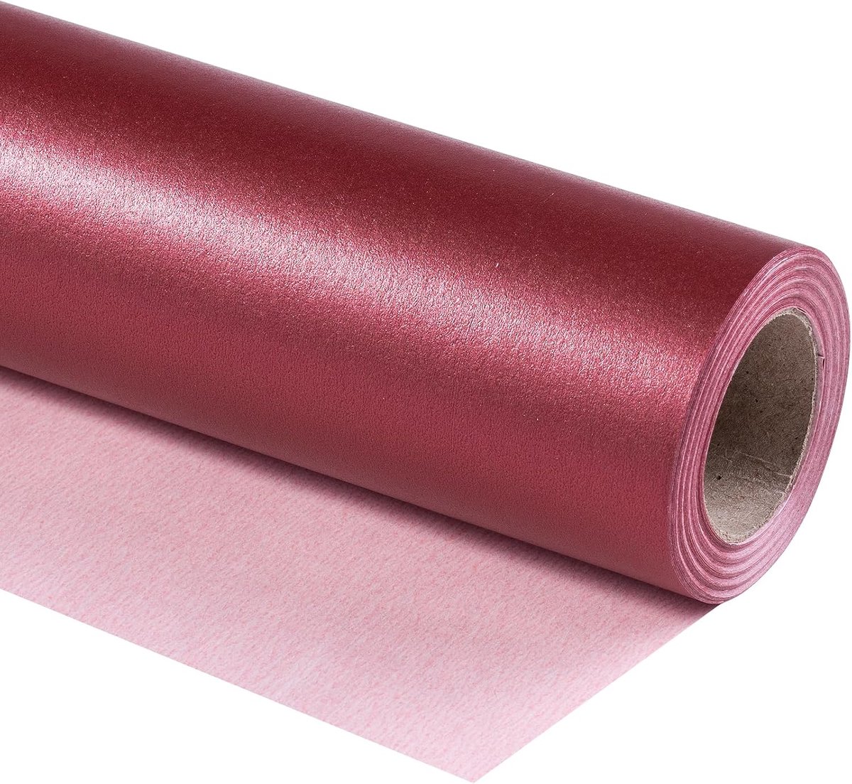 SnelShoppen - Bordeaux mat inpakpapier mini-rol 17" x 10 m in wijnrood effen kleur parelglans papier voor Kerstmis, bruiloft, verjaardag, Valentijnsda