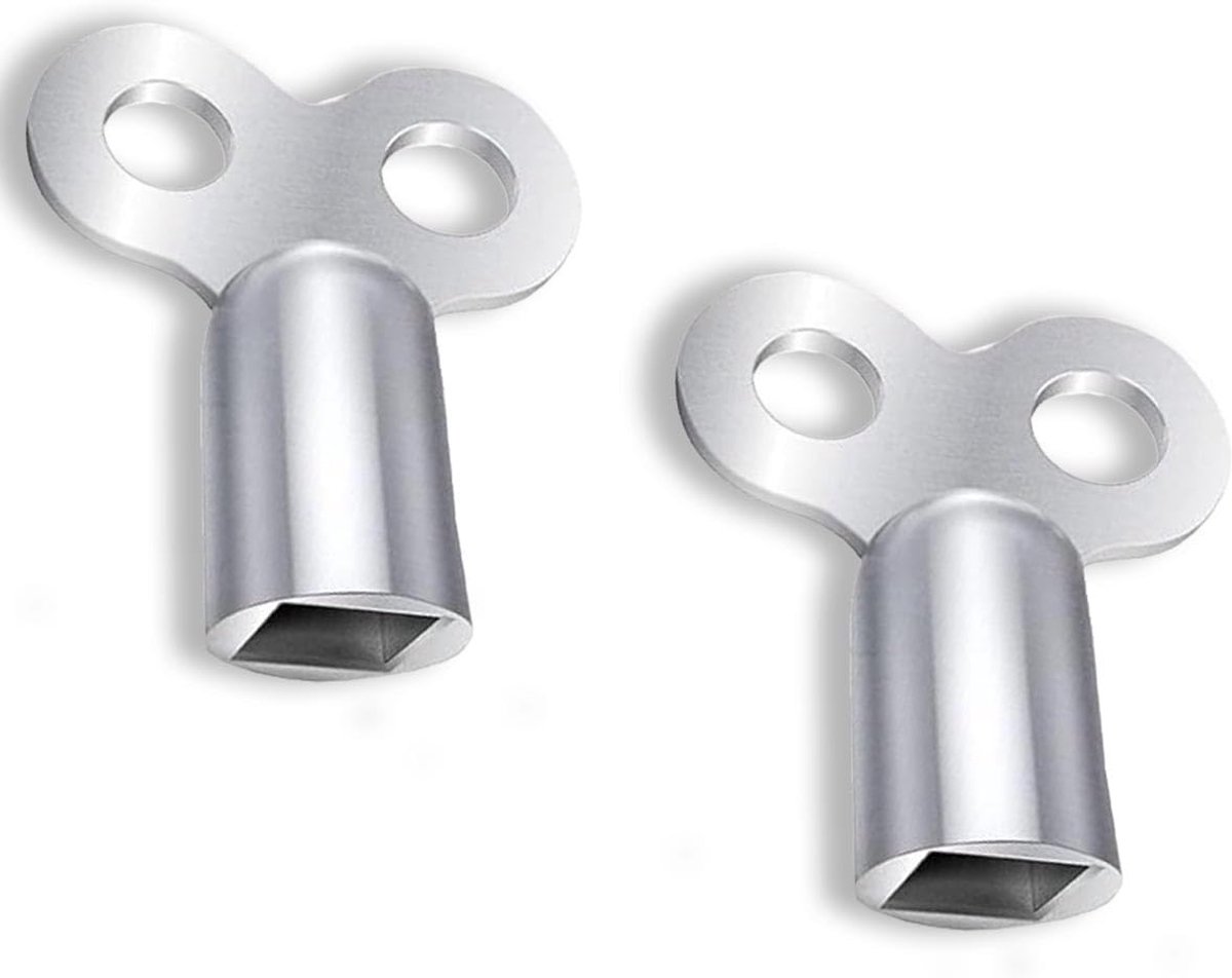 SnelShoppen - 2x Radiator Vent Sleutel - Universele Luchtventiel Sleutel voor Alle Radiatoren - Compact en Efficiënt