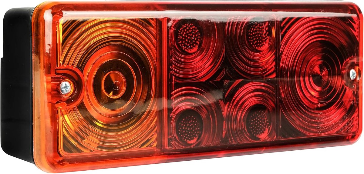 SnelShoppen - Universele Achterlicht Hanger, Drie Kamer Lamp, Voor Links en Rechts, Horizontaal en Verticaal, 12V, Zwart