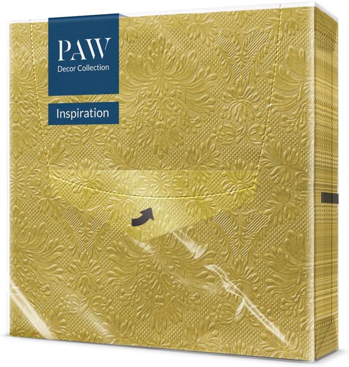 SnelShoppen - 3-laagse Papieren Servetten 33x33 cm - 20 Stuks - Goudkleurige Verjaardagsdecoratie - Ecolabel en FSC Gecertificeerd - Ideaal voor Feest