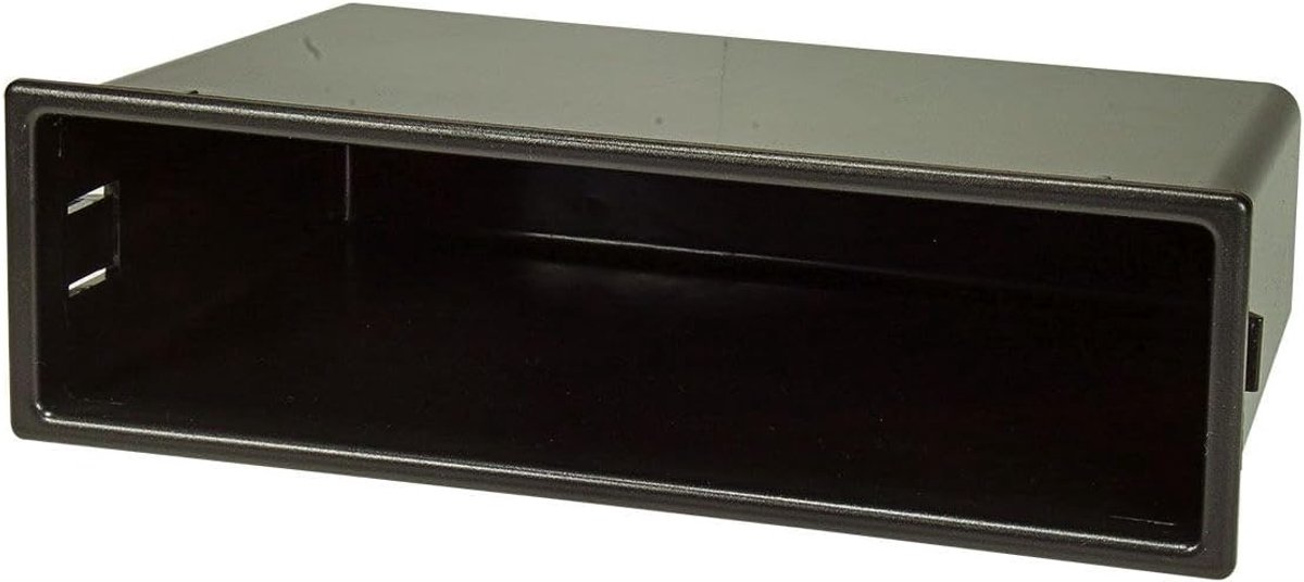 SnelShoppen - Universele 1-DIN Opbergcompartiment voor Auto - Radioframe - Zwart - 185 x 55 x 95 mm - Perfect voor Lege 1-DIN Sleuven