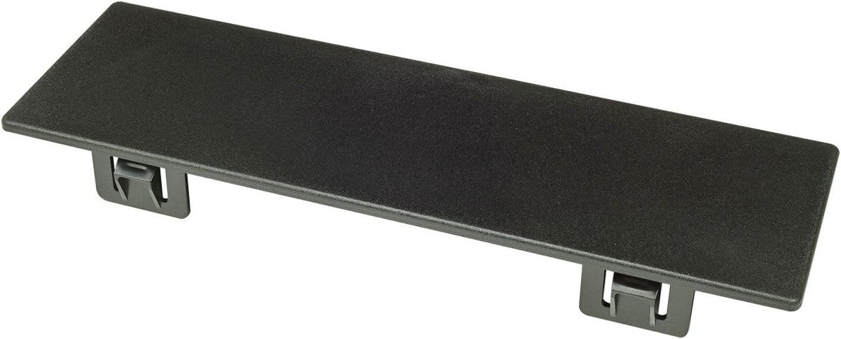 SnelShoppen - Blind paneel voor autoradio 1DIN ISO, 183x53mm, zwart kunststof, sluit ongebruikte openingen in voertuigen of demo consoles