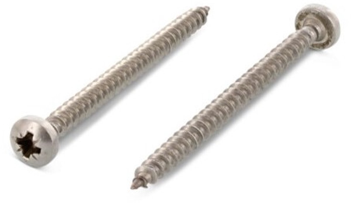S + P Spaanplaatschroef - Ck - 5x90mm - RVS A2 - PZ2 - 100 stuks