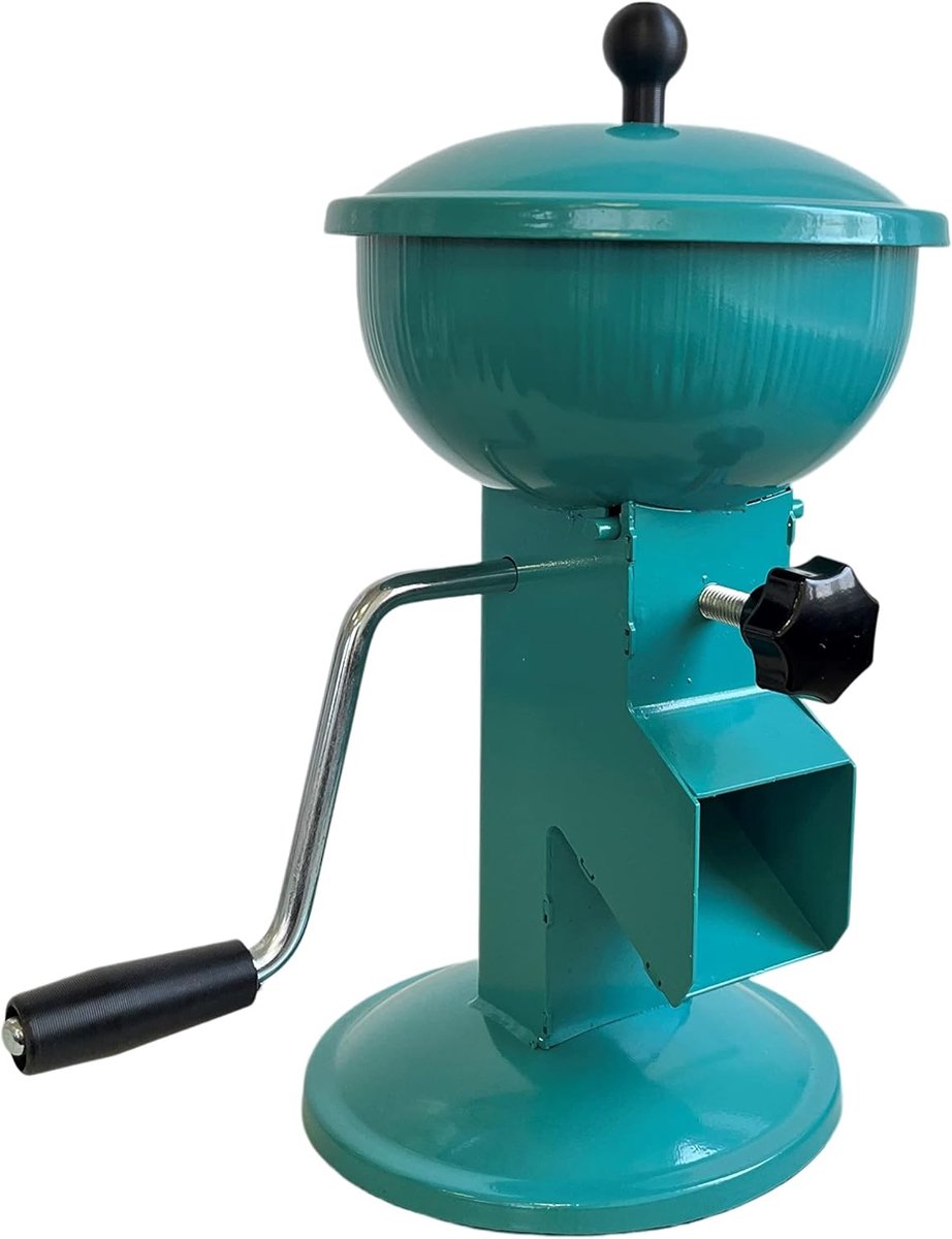 SnelShoppen - Handmatige Notenkraker voor Hazels, Walnoten en Pinda's in Turquoise met Handcrank - Elegant Design, Comfortabel en Efficiënt voor Keuke