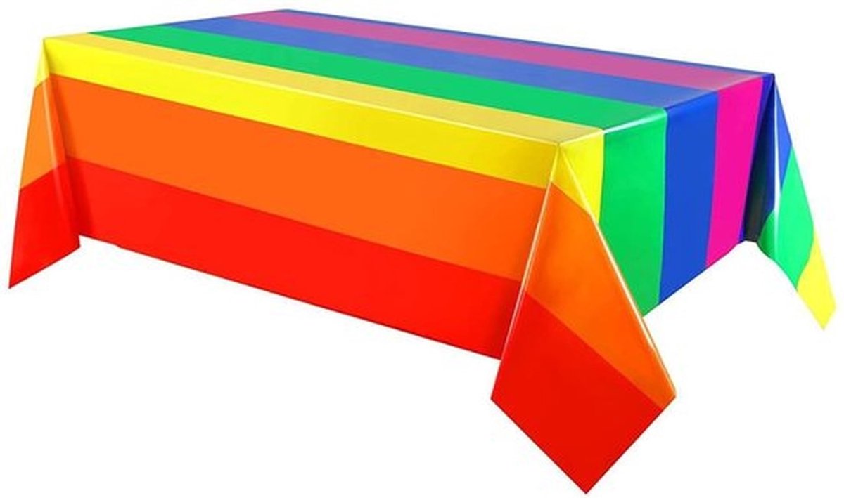 Tafelkleed kleurrijk - Set van 2 - Kunststof - Afwasbaar - 137x274 cm - Veilig en niet giftig - Perfect voor feesten - Tafelbedekking