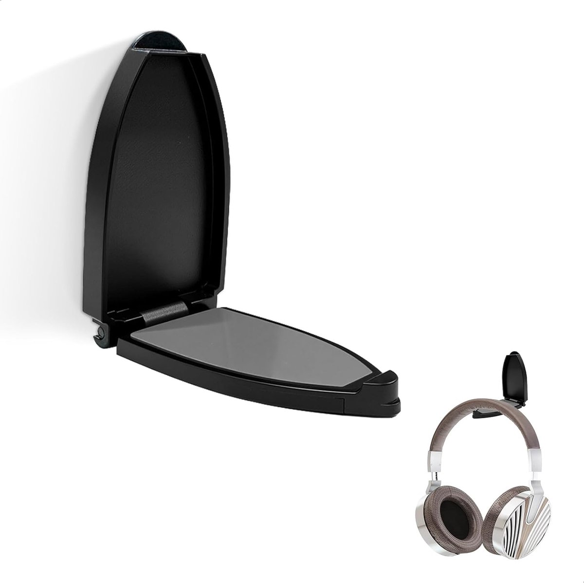 SnelShoppen - Hoofdtelefoon Houder, Hoofdtelefoon Stand, Vouwbare Joystick Houder, Zelfklevende Hoofdtelefoonhouder, Universele Houder voor Hoofdtelef