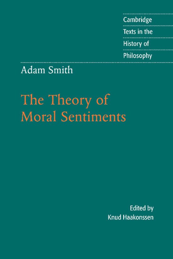 Boekomslag van Adam Smith's "The Theory of Moral Sentiments", Cambridge Texts in the History of Philosophy.