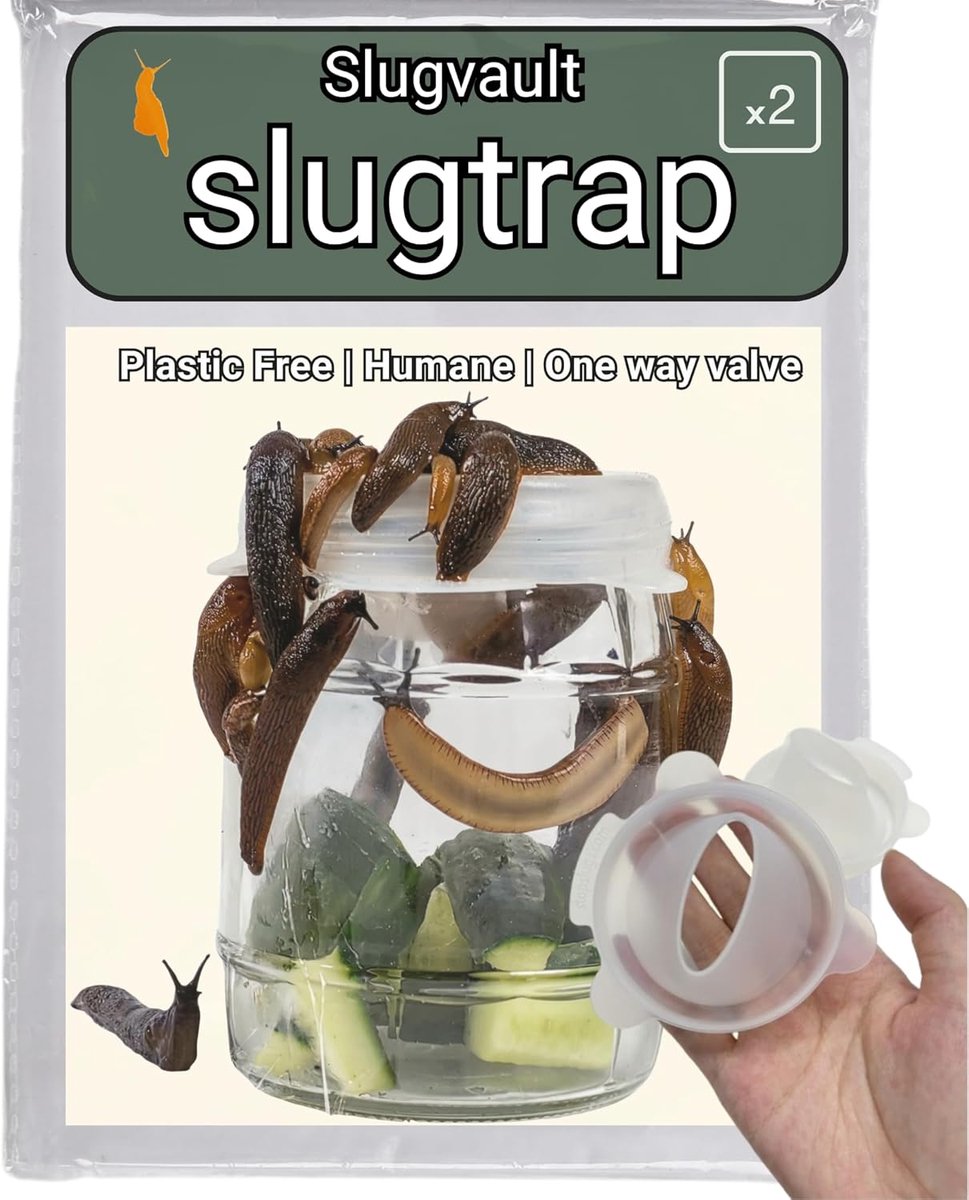 SnelShoppen - Slakvaldeksel 2-pack - Diervriendelijke Slakkenval, Plasticvrij, Duurzaam Silicone, Voor Tuin, Camping en Keuken, Eenvoudig in Gebruik