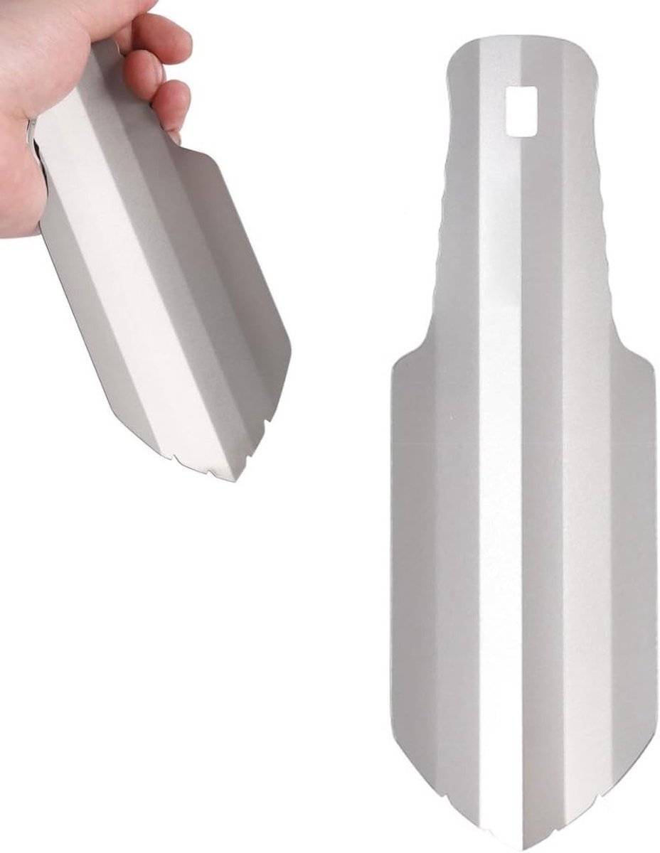 Vouwbare Mini Tuinschep van Titanium - Lichtgewicht en Multifunctioneel voor Camping, Hiking en Tuinieren