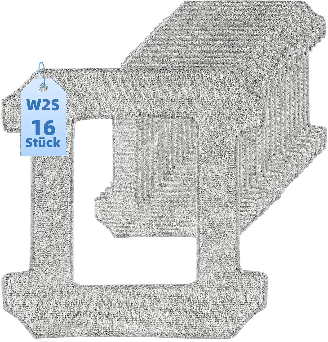 SnelShoppen - Pack van 16 Microfibre Ruitenreiniger Doeken voor Ecovacs Winbot W2S/W2S Omni - Wasbare Vensterreiniging Pads - Vervangingsonderdelen vo