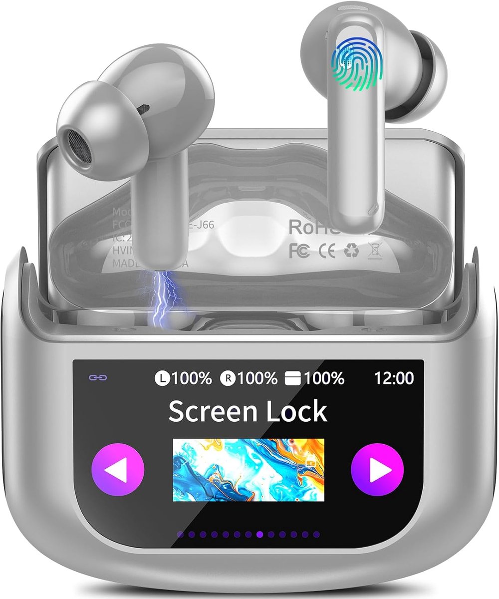 SnelShoppen - KI Vertaler Hoofdtelefoon 3-in-1 Real-Time Spraakvertaler, 164 Talen, ANC-Microfoon, Bluetooth 5.4, 48-Uurs Oortelefoon voor Leren en Re