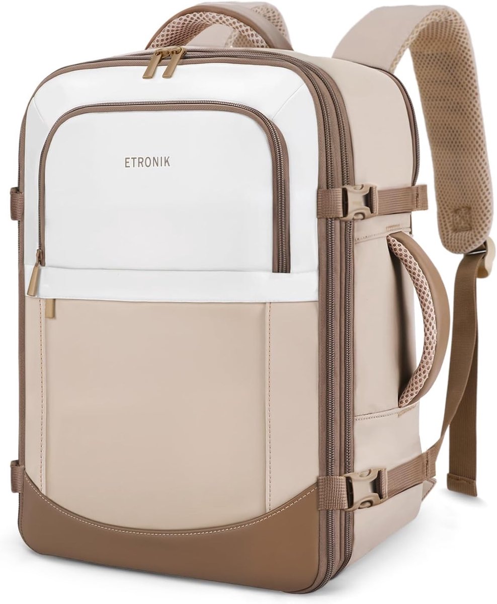 Thijox - ETRONIK Onder Stoel Reisrugzak 40x30x20 cm - Uitbreidbare Handbagage 24-30L - Waterafstotend - Geschikt voor Ryanair, Wizz Air, EasyJet - Lap