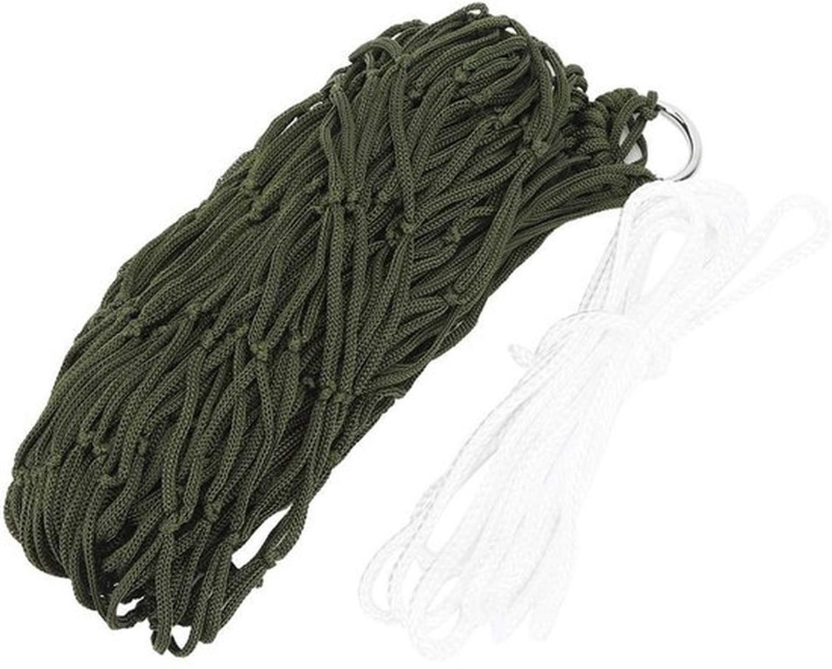 Buiten hangmat - Nylon - Ergonomisch ontwerp - Geel - Ademend en comfortabel - Perfect voor tuin en strand - 200x80cm