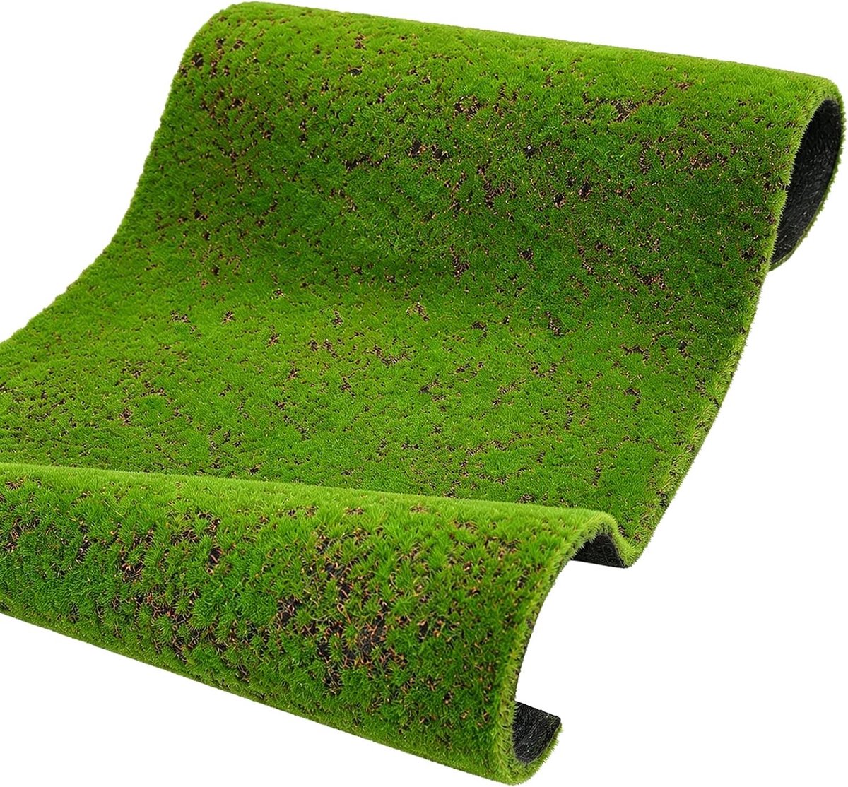 SnelShoppen - Kunstgras Mat 100x100CM, Nepplant Mosmat, Lifelike Groene Planten Decoratie, Kunststof Miniatuur Ornament voor Tuin, Patio en Binnengebr