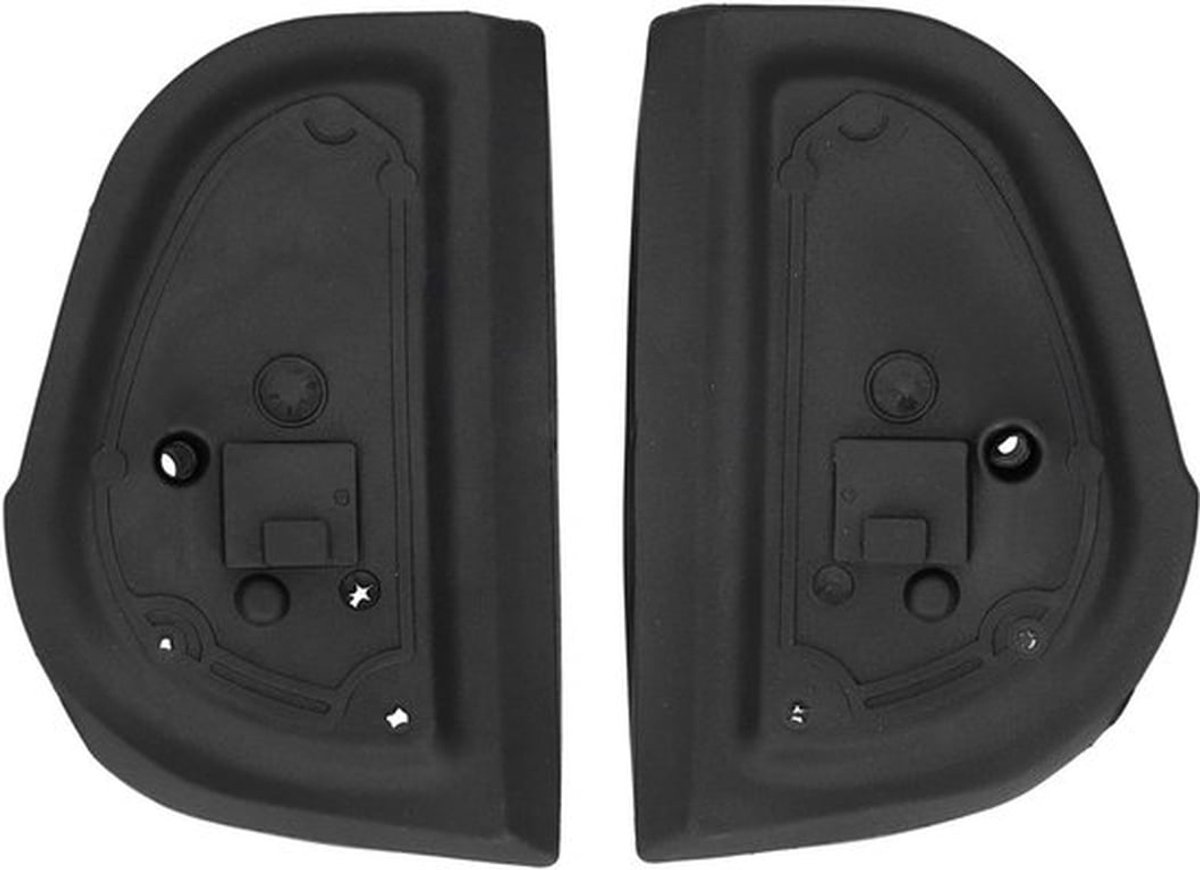 Spiegelrubbers - 1 paar linker- en rechterzijde - Zwarte buitenste spiegelafdichtingen - Geschikt voor Mercedes W140, W210, W202 - Auto-accessoires