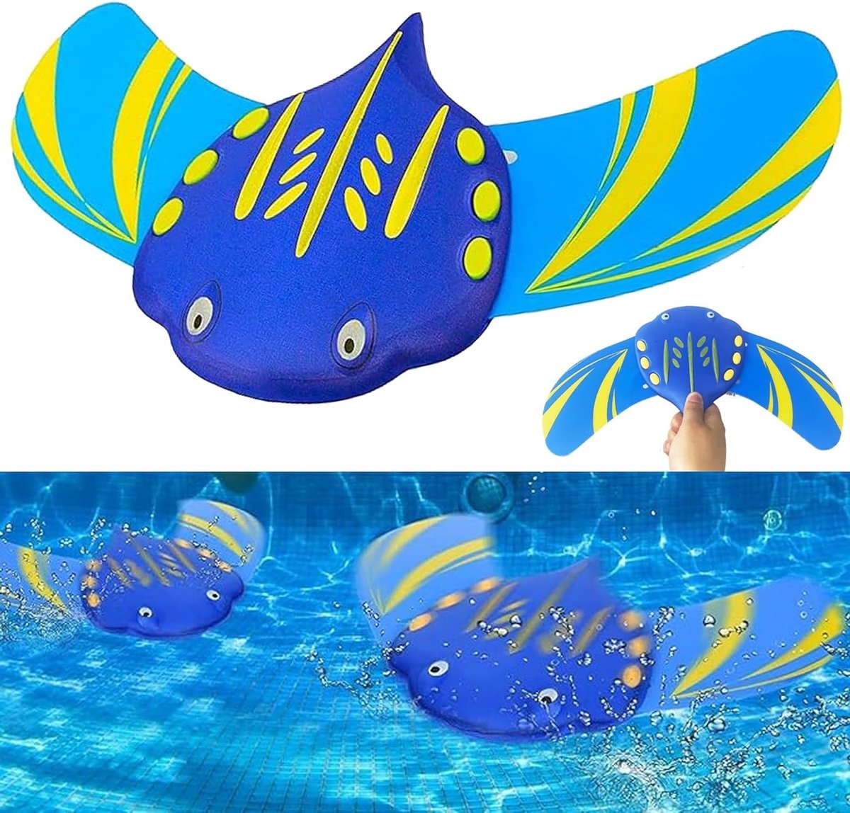 Diving Speelgoed voor Kinderen, Onderwater Glijders en Duivelfis Pool Speelgoed voor Waterplezier en Zwemactiviteiten (Groot)