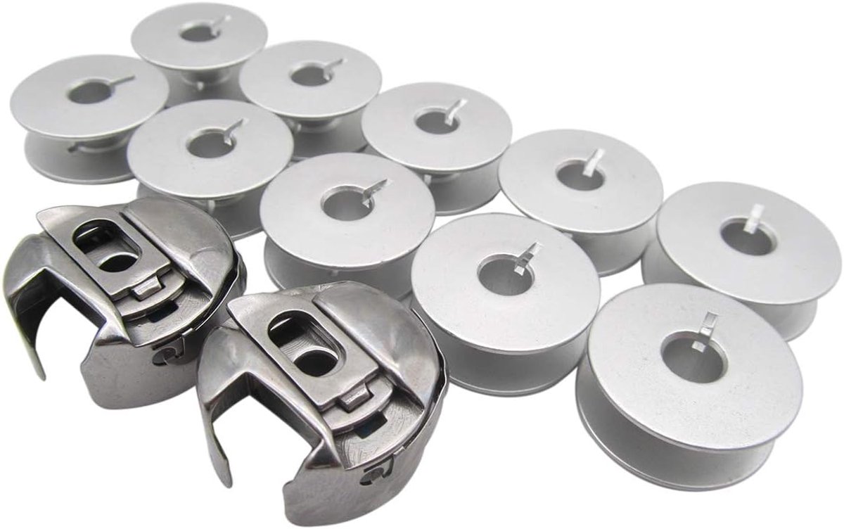 SnelShoppen - 10 Stuks Coils & Coil Sleeves Voor Industrieel & Thuis Gebruik - Compatibel Met PFAFF 138 238 335 437 1212 2022 6120 7560 - Voor Naai Ma